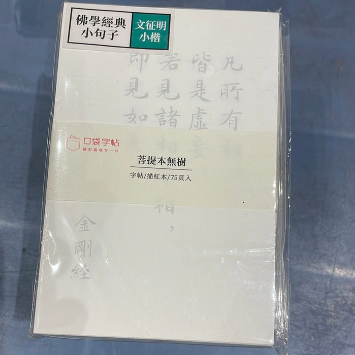 此时此地软笔字帖 文征明小楷 佛学经典小句子