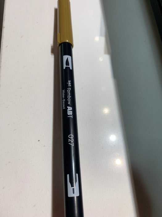 Tombow ABT 027 Dual Brush Pen - Dark Ochre