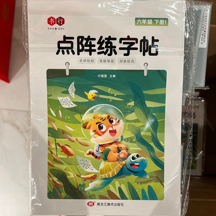 点阵练字帖 六年级下册