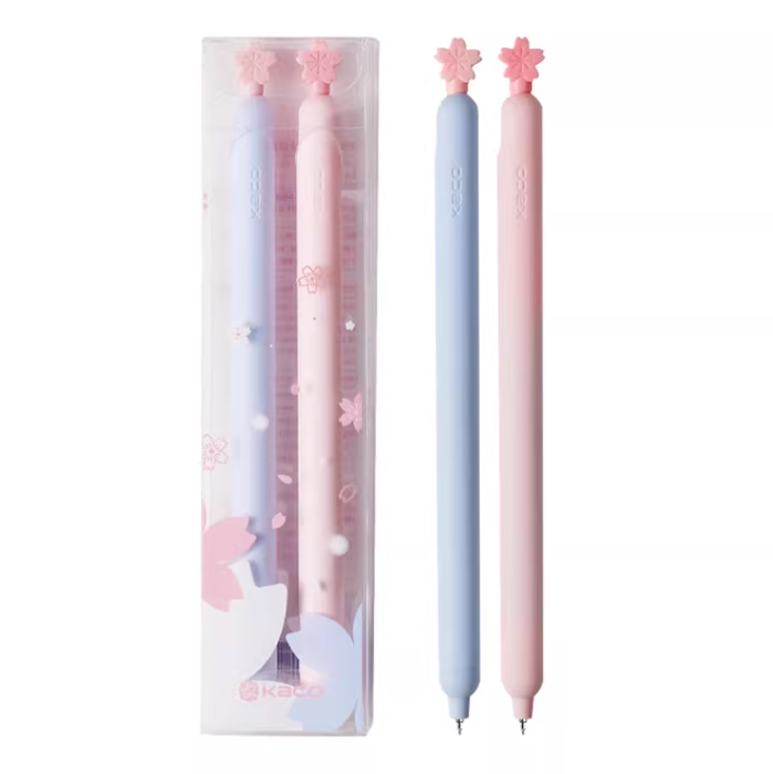 KACO Sakura Popup Gel Ink Pen - 0.5mm Pink & Blue KACO灵悦浪漫樱花中性笔