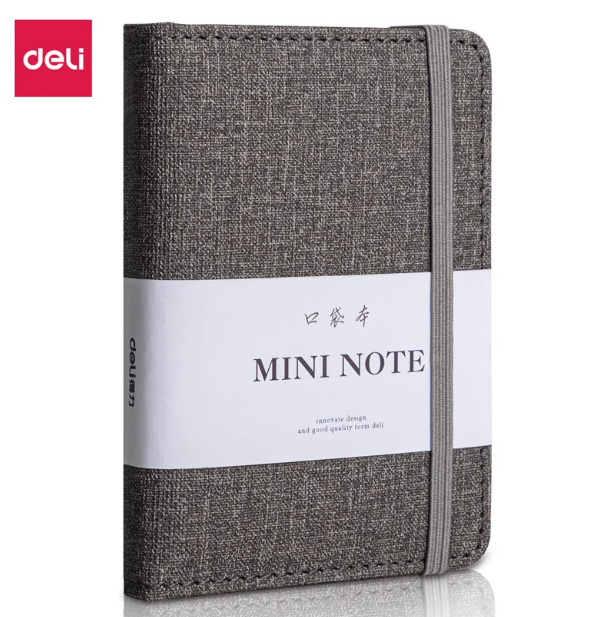 DELI Mini Note - A7 Grey 得力迷你口袋本 A7 灰色