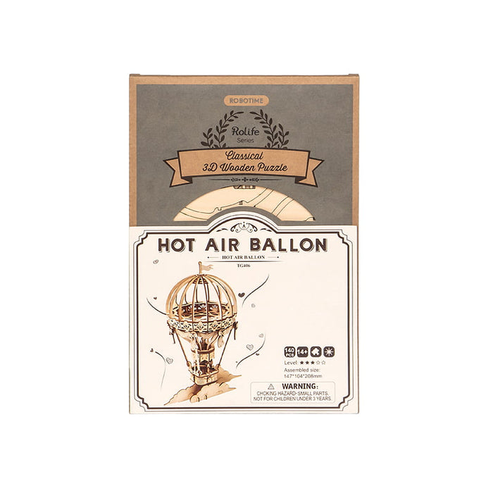ROLIFE Hot Air Ballon TG406 3D Wooden Puzzle 若来DIY手工拼装模型 TG406 热气球
