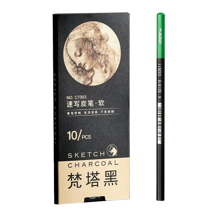 Marie's Sketch Charcoal C7303 马利梵塔黑速写炭笔·软