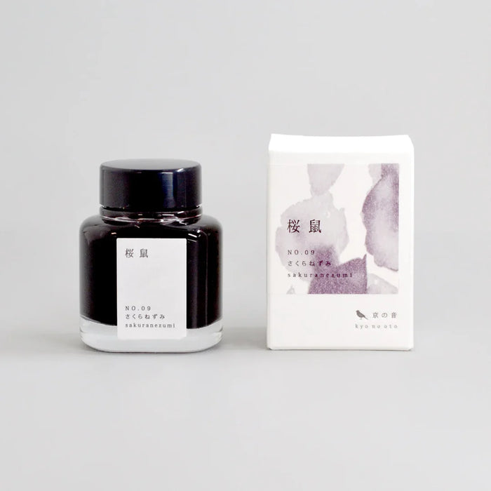 Kyo-no-oto Bottled Ink 40ml - Sakuranzumi 日本TAG文具 京之音瓶装墨水40ml 樱鼠