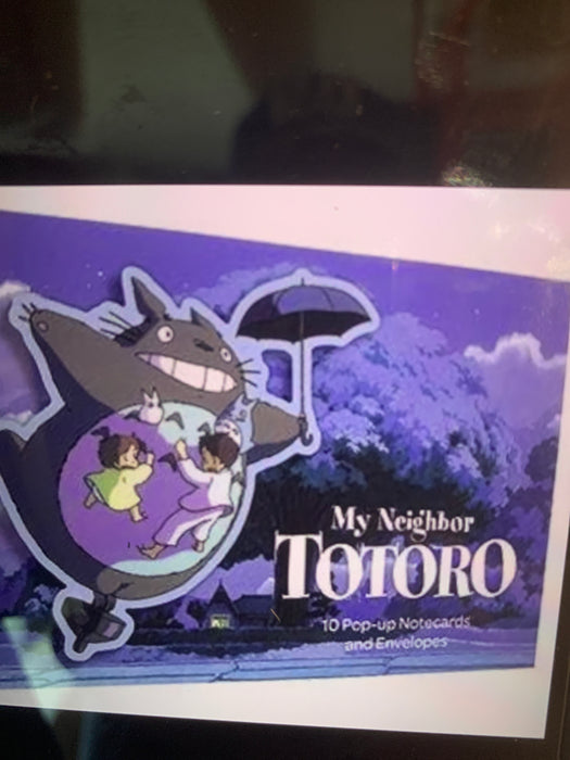studio ghibli my neighbor totoro pop up notecards
