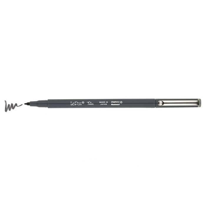 MARVY LePen Flex Basic Colors - Dark Grey 日本内田美辉LePen软头秀丽笔 基础色系 深灰色