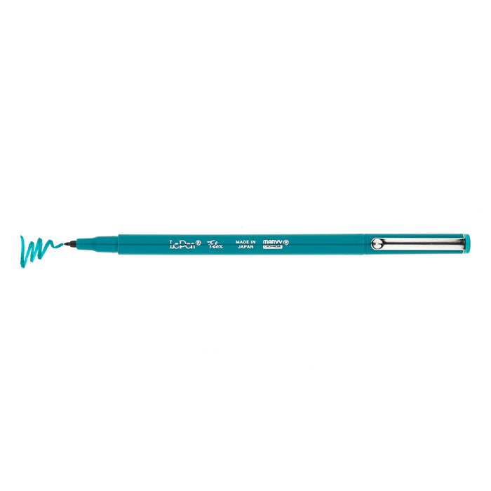 MARVY LePen Flex Basic Colors - Teal 日本内田美辉LePen软头秀丽笔 基础色系 青色