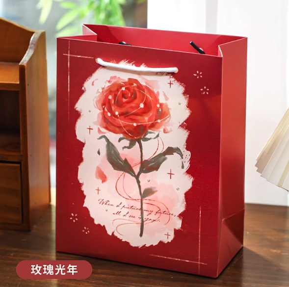 MR.PAPER Rose Series Paper Gift Bag - Medium 纸先生玫瑰主题礼品袋 中号-玫瑰光年