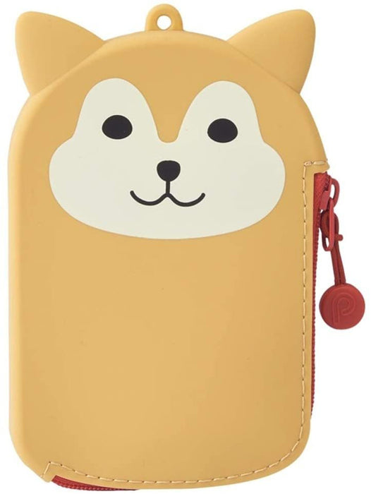 LIHIT LAB. SMART FIT PuniLabo Pass Pouch - Shiba Inu 日本喜利PuniLabo 硅胶零钱袋 秋田犬