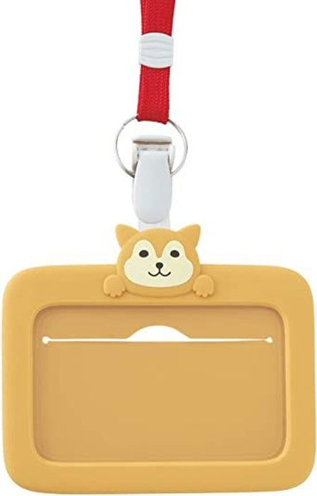 LIHIT LAB. SMARTFIT ID Card Holder - Shiba Inu Dog 日本喜利硅胶卡套 柴犬