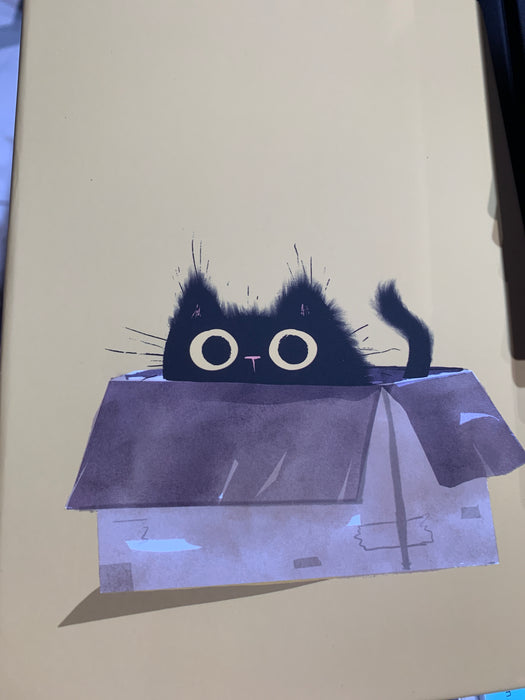 black cats handbound layflat notbook journal
