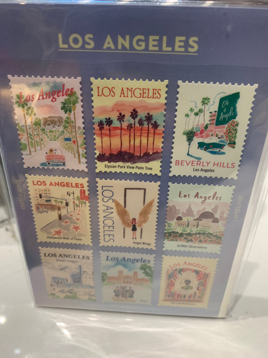 los angeles stamp sticker