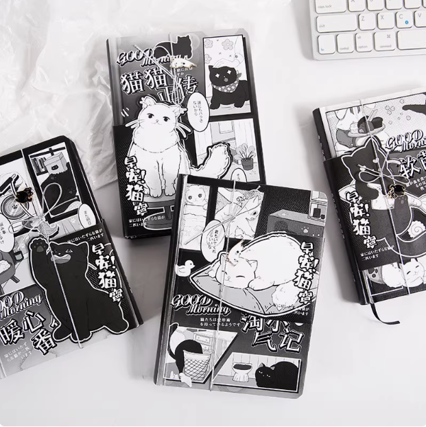 MUROO Good Morning Series Notebook 沐染早安猫宁系列漫画笔记本