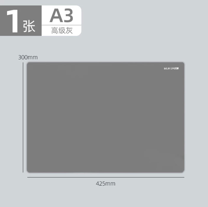 Soft Backing Plate Advanced Grey A3柔软书写垫板 练字垫 高级灰 A3