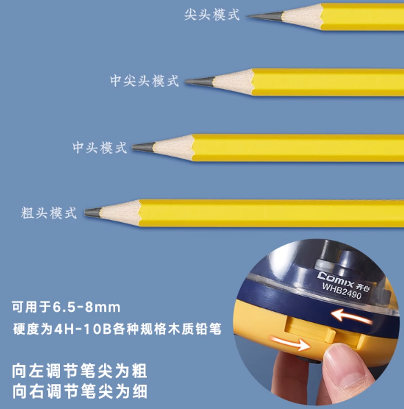 COMIX WHB2490 Electronic Pencil Sharpener 齐心 快乐喵星电动削笔机
