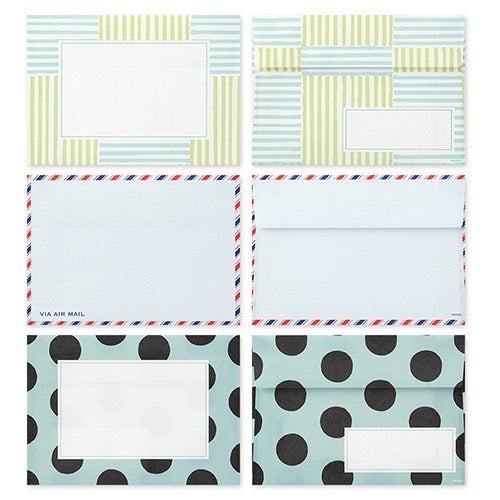 Midori Assorted Pattern Letter Set (Red Series) 日本MIDORI多彩混搭信纸套装 红色款