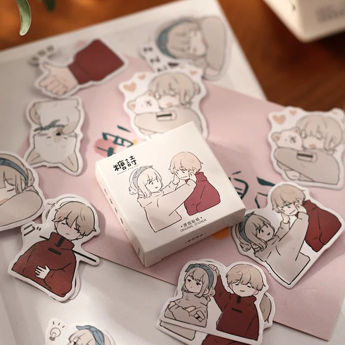 Decorative Sticker 恋爱序曲贴纸手账素材 可爱贴画装饰