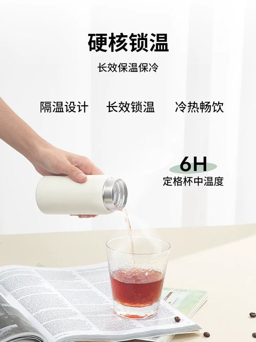 O.C.E.Mini Thermal Flask - 304 Stainless Steel，200ml，Grey Green O.C.E.便携迷你保温杯304不锈钢200ml 灰绿色