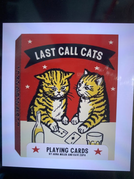 last call cats playing cards