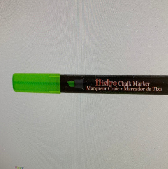 bistro chalk fluorecent chisel fl green