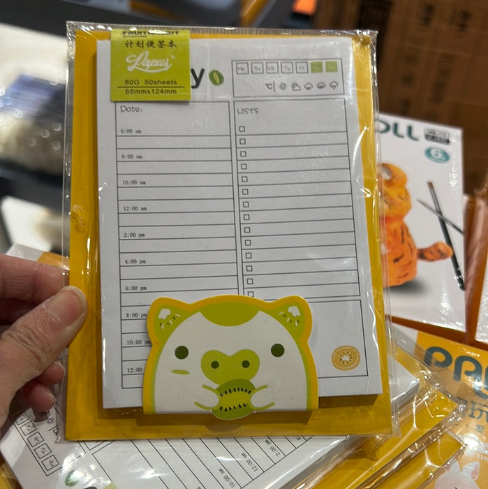 PAPUS Fruit Rabbit Note Pad - Kiwifruit 可爱萌系Fruit Rabbit 计划便签本：猕猴桃