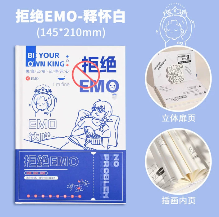 CHANGSHI Creative Handbook - White 长诗拒绝EMO有趣的解压书玩不坏的笔记本 治愈白