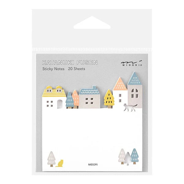 MIDORI Die-Cut Sticky Notes - Town 日本MIDORI纸雕便签贴 街景