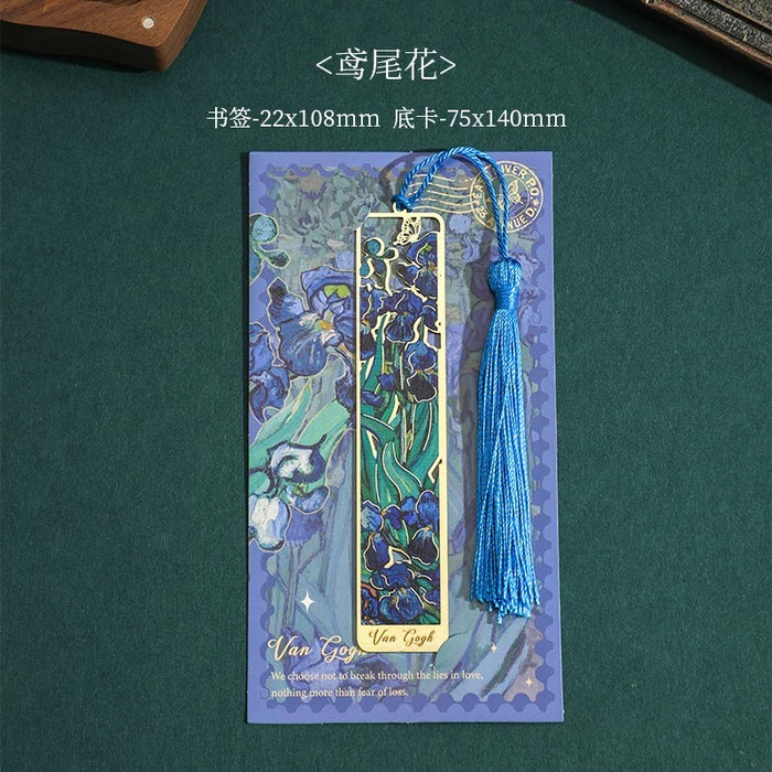 Artistic Metal Bookmark 繁花掠影 金属书签：鸢尾花