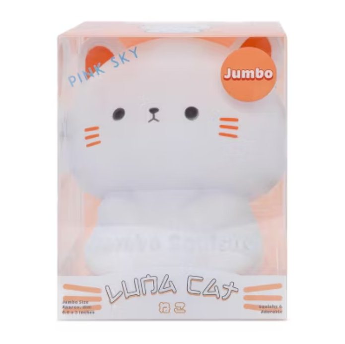 Pink Sky Jumbo Luna Cat Squishy 巨型月亮猫捏捏乐