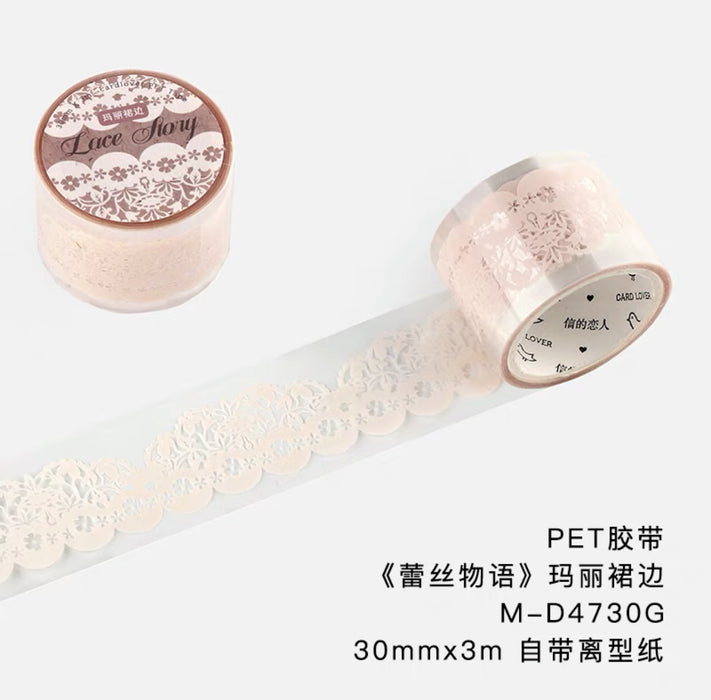 CardLover PET Decorative Tape 信的恋人 PET胶带 蕾丝物语 玛丽裙边