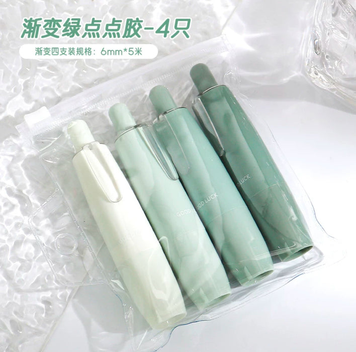 Gradient Color Glue Tape Green按动点点胶 渐变绿