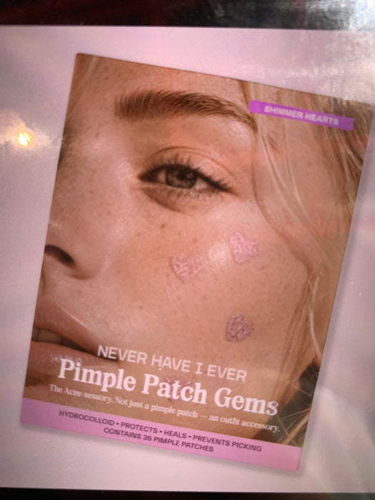 shimmer hearts pimple patch gems