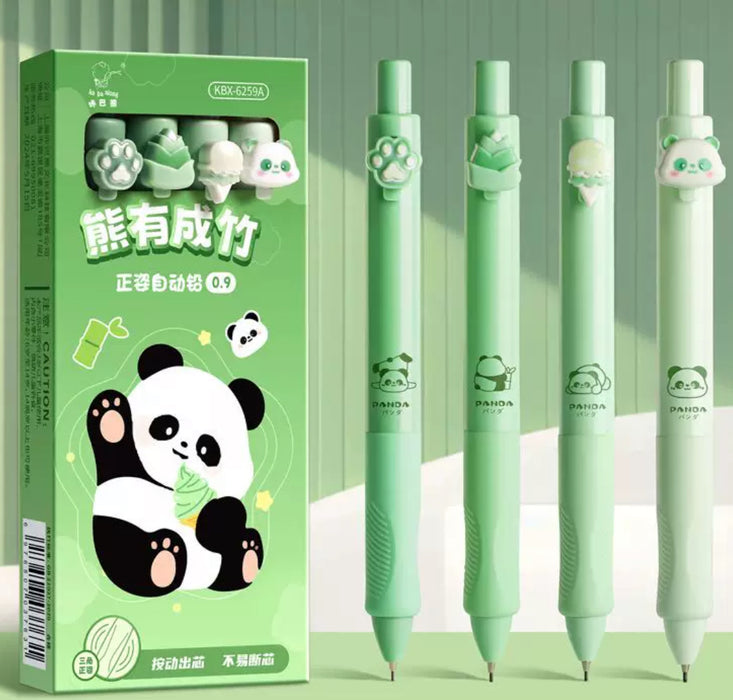 Mechanical Pencil 0.9mm 熊有成竹0.9mm自动铅笔 笔杆随机