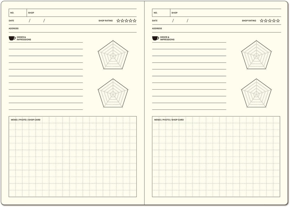 Laconic LGF40 Style Notebook B6 Cafe Tour 日本Laconic STYLE NOTEBOOK记事本 B6 咖啡记录