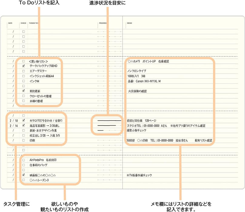 Laconic LGF07-36 Style Notebook A5 Todo List 日本Laconic STYLE NOTEBOOK记事本 A5 ToDo清单
