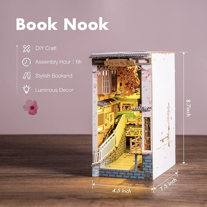 ROLIFE Sakura Densya TGB01 3D Wooden Puzzle 若来DIY手工拼装模型立体创意书立 TGB01 樱花电车
