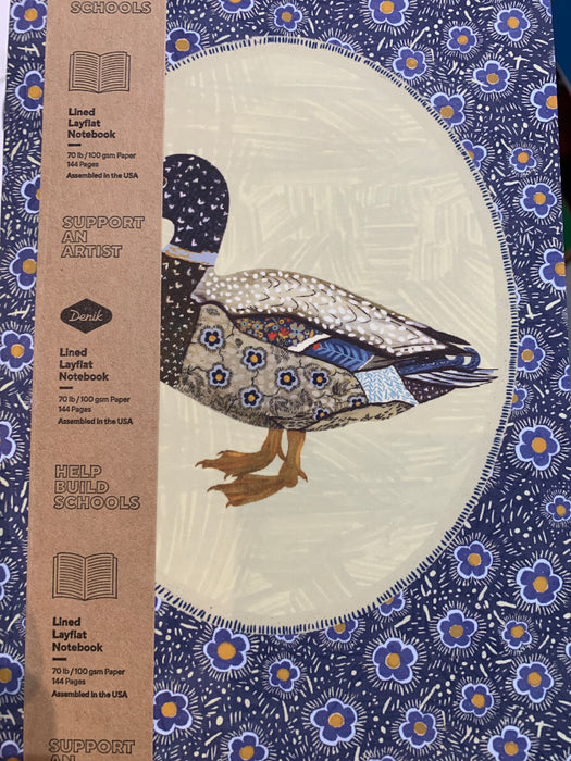 mallard soft touch classic layflat journal notebook