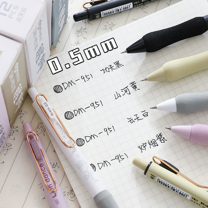 DOMI 951"Lion Dance"Chinese Style Gel Pen - Random Body Color - Black Ink 东米 醒狮中国风 按动中性笔 0.5黑色 笔杆颜色随机