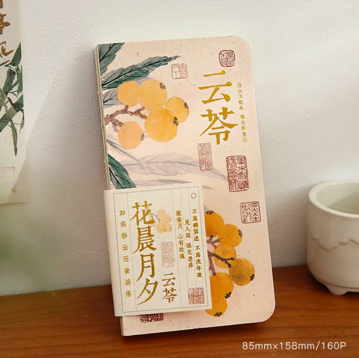 Pocketbook 花晨月夕古风手绘工笔画水墨文艺手账本 云苓