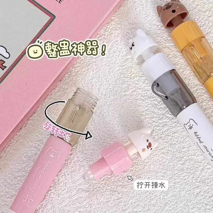 MURA M-6826 Puppy Series Squirt Gun Gel Ink Pen - Black Ink 0.5mm慕乐小狗扭扭水枪笔 旋转出芯 ST尖速干 黑笔0.5MM