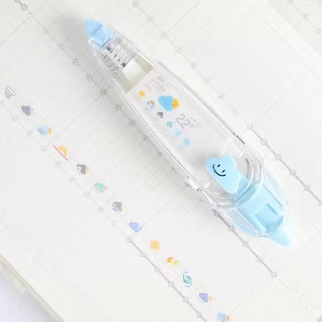 Decoration Tape - Light Blue 橘林清新花边修正带 浅蓝