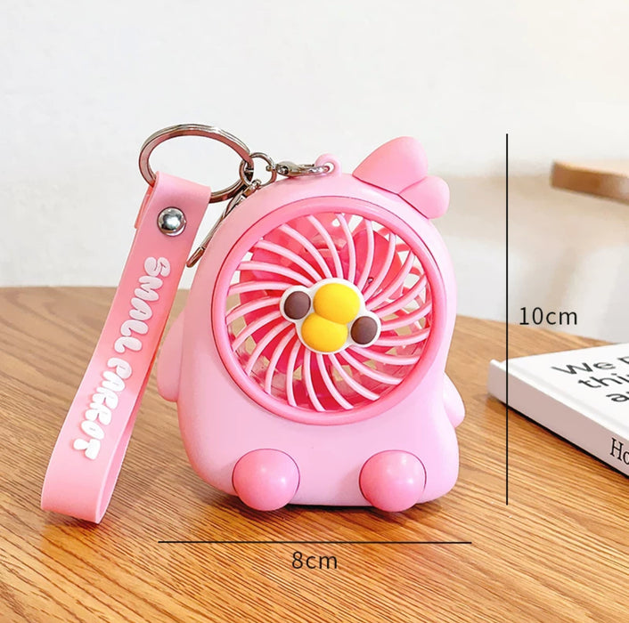 Portable Fan 可爱便携小风扇 钥匙扣挂件迷你USB 小鹦鹉 颜色随机
