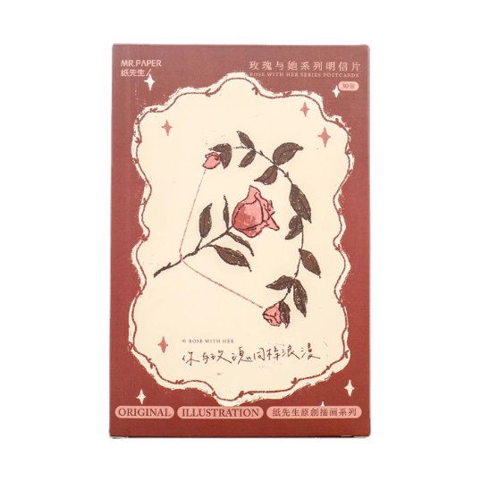 MR.PAPER Rose Series Gift Card 纸先生玫瑰系列贺卡 玫瑰与她