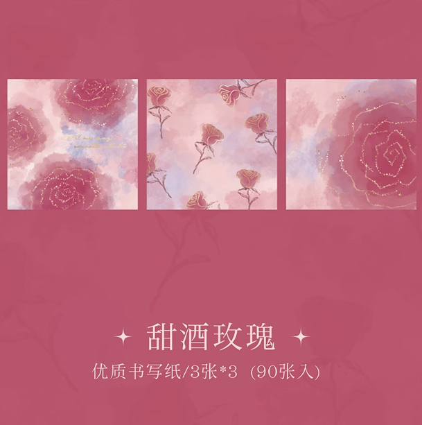 MR.PAPER Rose Themed Series Memo Pad纸先生薄雾玫瑰系列便签
