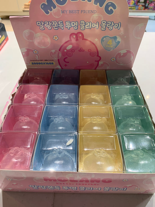molang clear mochi squidhy figure fidget toy