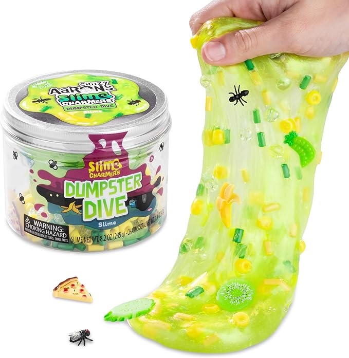Crazy Aaron's Slime Charmers® - Dumpster Dive - Light Green Water Slime史莱姆软胶玩具