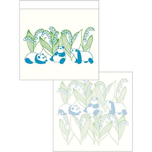 EL COMMUN PETIT ET GRAND Squared Memo Pad - Panda 日本EL COMMUN 方形便签本 - 熊猫 100页