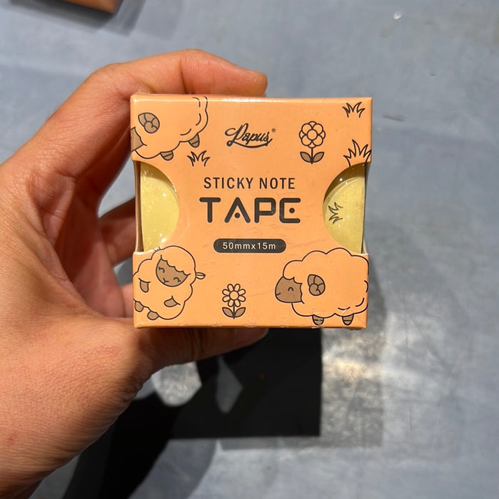 PAPUS Sticky Note Tape - Sheep小羊主题便笺胶带