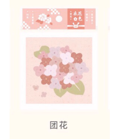 CardLover Artistic Memo Pad 信的恋人 花色衣系列便签本 团花 100张