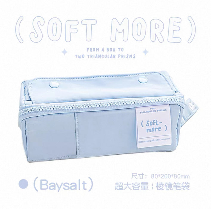 ROSYPOSY Soft More Series Prism Pencil Case - Baysalt Rosyposy花与诗棱镜系列高颜值笔袋 蓝色